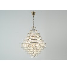 Люстра подвесная Newport 10125+15/C gold ELIZABETH Е14 20*40W золото шампань