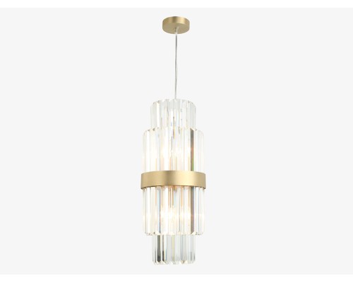 Подвесной светильник Newport 10244/S brass KELLY E14 4*40W латунь