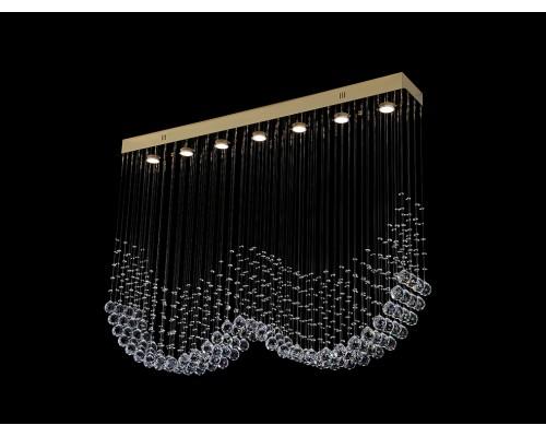 Люстра потолочная Newport 8407/PL gold CATRIN GU10 7*50W золото