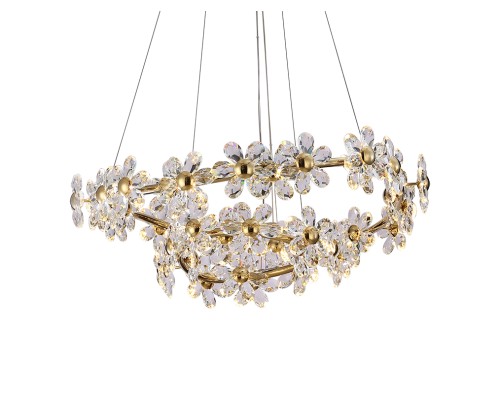 Люстра подвесная светодиодная Newport 8330/70 TAISIA LED 126W золото