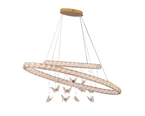 Люстра подвесная светодиодная Newport 8120/120 oval gold ISABEL LED 85W золото
