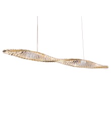 Люстра подвесная светодиодная Newport 8244/120 gold CRYSTAL LED 30W золото