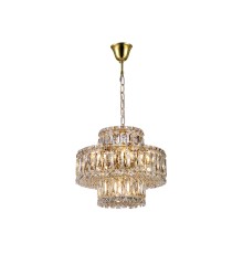 Люстра подвесная Newport 8458+3/C gold VALENCIA Е14 15*40W золото