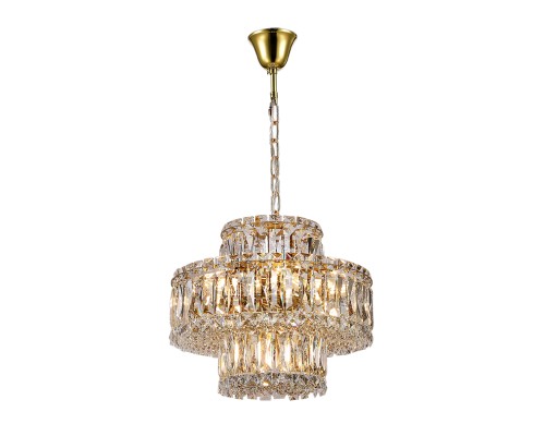 Люстра подвесная Newport 8458+3/C gold VALENCIA Е14 15*40W золото