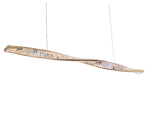 Люстра подвесная светодиодная Newport 8244/160 gold CRYSTAL LED 40W золото