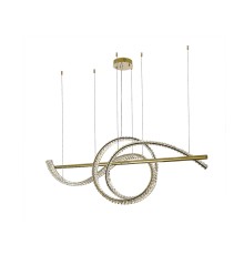 Люстра подвесная светодиодная Newport 8248/S gold CRYSTAL LED 105W золото