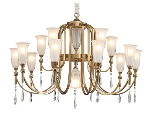 Люстра подвесная Newport 4810+6/C SOFIA E14 16*40W французское золото