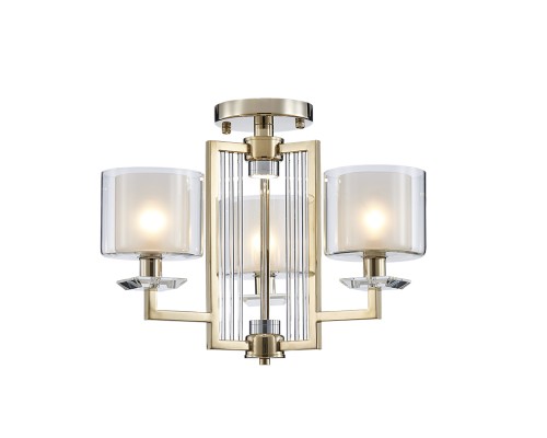 Люстра потолочная Newport 4405/PL gold ALEXANDRA Е14+LED 3+2*40W+5W золото