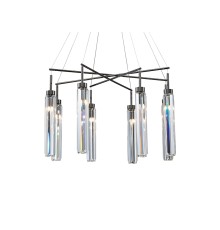 Люстра подвесная Newport 4524+4/S black glossy DIVA G9 8*40W черный никель