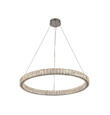 Люстра подвесная светодиодная Newport 8580/80 C chrome KRISTA LED 2*59W 3100-4000K 5900Lm хром