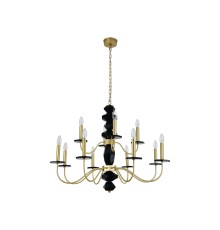 Люстра подвесная Newport 3878+4/С brass VANESSA E14 12*40W латунь