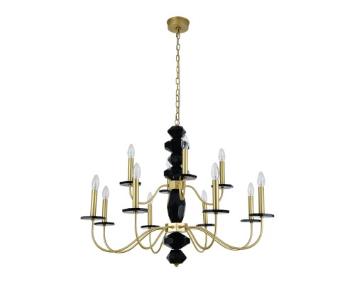 Люстра подвесная Newport 3878+4/С brass VANESSA E14 12*40W латунь