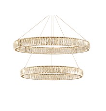 Потолочная чашка Newport 8240 D25 2 вертик.кольца gold CRYSTAL золото