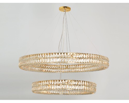 Потолочная чашка Newport 8550 D14 2 вертик.кольца gold ELIZABETH 2 золото