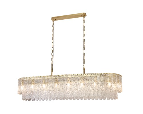 Люстра подвесная Newport 8370/140 C oval brass DAISY E14 18*40W латунь