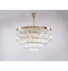 Люстра подвесная Newport 10129+9/C gold ELIZABETH Е14 18*40W золото шампань