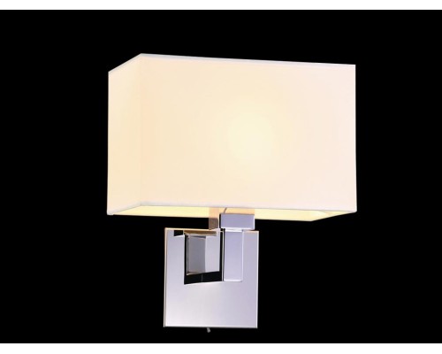 Бра Newport 14201/A white MELISSA Е27 1*40W хром