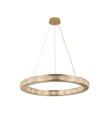 Люстра подвесная Newport 8560/80 C gold polished MELODY G4 42*5W золото шампань