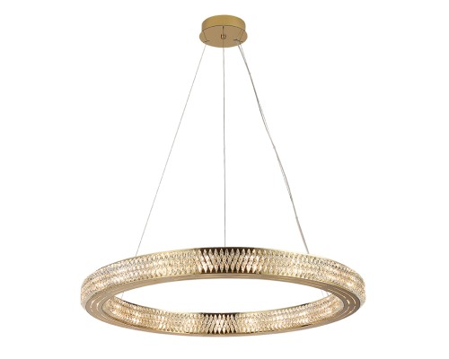 Люстра подвесная Newport 8560/80 C gold polished MELODY G4 42*5W золото шампань