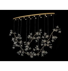 Люстра подвесная Newport 8330/140 С oval TAISIA GU4 14*5W золото