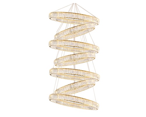 Потолочная чашка Newport 8240 D40 7 вертик.колец gold CRYSTAL золото