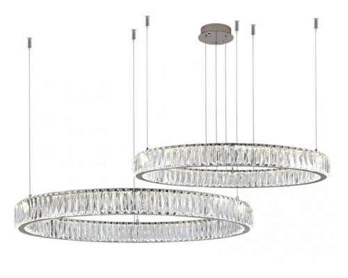 Потолочная чашка Newport 8240 D20 2 горизон.кольца chrome CRYSTAL хром