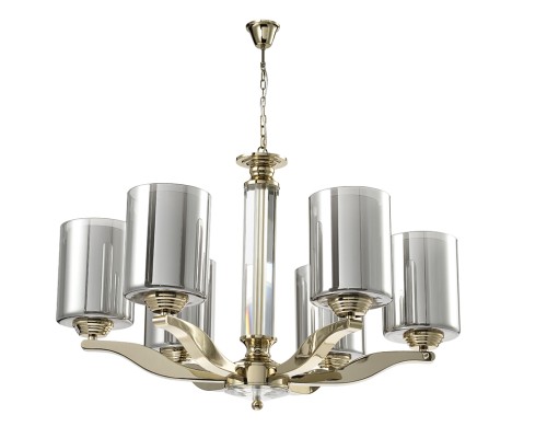 Люстра подвесная Newport 7906/C gold E14 6*60W золото