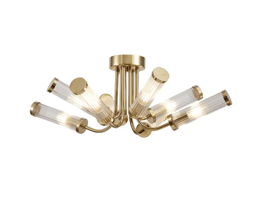 Люстра потолочная Newport 4558/PL gold MADONNA E14 8*25W золото