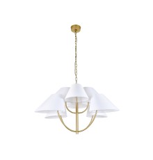 Люстра подвесная Newport 3928/С brass LOVE E14 8*40W латунь