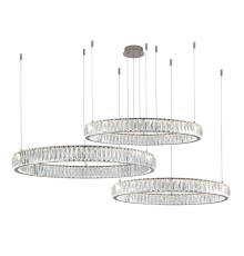 Потолочная чашка Newport 8240 D25 3 горизон.кольца chrome CRYSTAL хром