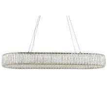 Люстра подвесная светодиодная Newport 8240N/90 oval CRYSTAL LED 50W 4620Lm 3100-4000K хром