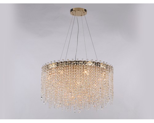 Люстра подвесная Newport 10918/C gold new DIANA G9 18*40W золото шампань