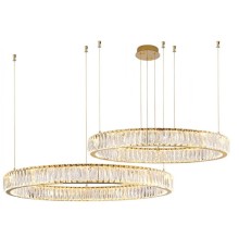 Потолочная чашка Newport 8240 D20 2 горизон.кольца gold CRYSTAL золото