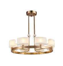 Люстра подвесная Newport 4338/C new gold JESSICA G9 8*40W французское золото