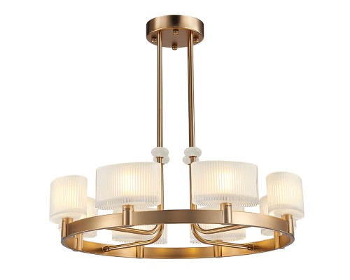 Люстра подвесная Newport 4338/C new gold JESSICA G9 8*40W французское золото