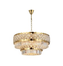 Люстра подвесная Newport 8301/80 C gold polished ASHLEY E14 24*40W золото шампань