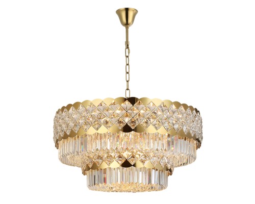 Люстра подвесная Newport 8301/80 C gold polished ASHLEY E14 24*40W золото шампань