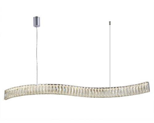 Люстра подвесная светодиодная Newport 8243N/110 chrome CRYSTAL LED 33W 3630 Lm 3100-4000K хром