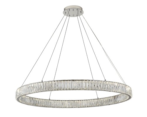 Люстра подвесная светодиодная Newport 8240N/100 chrome CRYSTAL LED 75W 6600Lm 3100-4000K хром