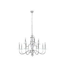 Люстра подвесная Newport 3878+4/С nickel VANESSA E14 12*40W никель