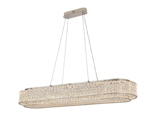 Люстра подвесная светодиодная Newport 8510/120 chrome VENERA LED 100W 3100K 1000Lm хром