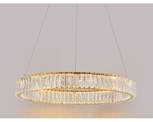 Люстра подвесная светодиодная Newport 8240/60 gold CRYSTAL LED 36W золото