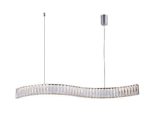 Люстра подвесная светодиодная Newport 8243N/90 chrome CRYSTAL LED 27W 2970Lm 3100-4000K хром