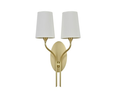 Бра Newport 3554/A brass SARA Е14 2*40W латунь