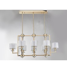 Люстра подвесная Newport 4408/S gold ALEXANDRA Е14+LED 8+6*40W+5W золото