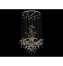 Люстра подвесная Newport 8220/80 С gold polished VERONA GU4 18*5W золото