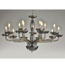 Люстра подвесная Newport 12615/C smoke ANITA Е14 15*40W никель