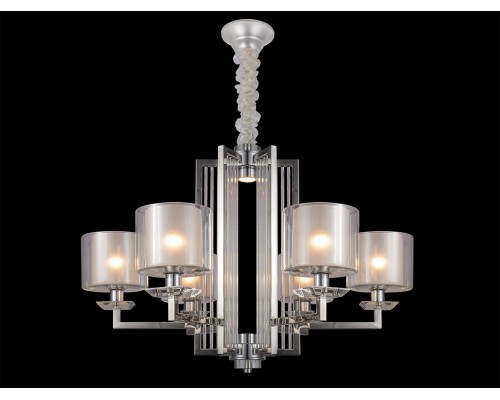 Люстра подвесная Newport 4406+1/C chrome ALEXANDRA Е14+LED 6+2*40W+5W хром