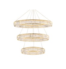 Потолочная чашка Newport 8240 D25 3 вертик.кольца gold CRYSTAL золото