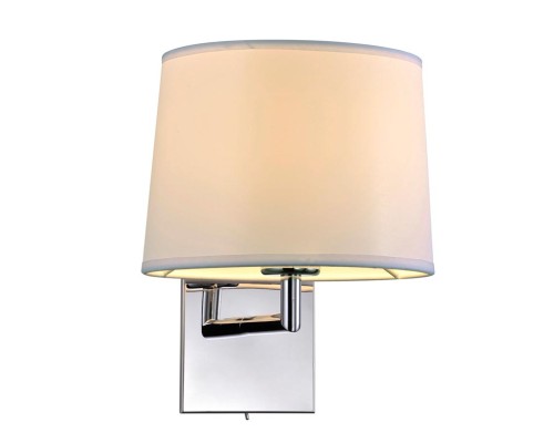 Бра Newport 14101/A white MELISSA Е27 1*40W хром